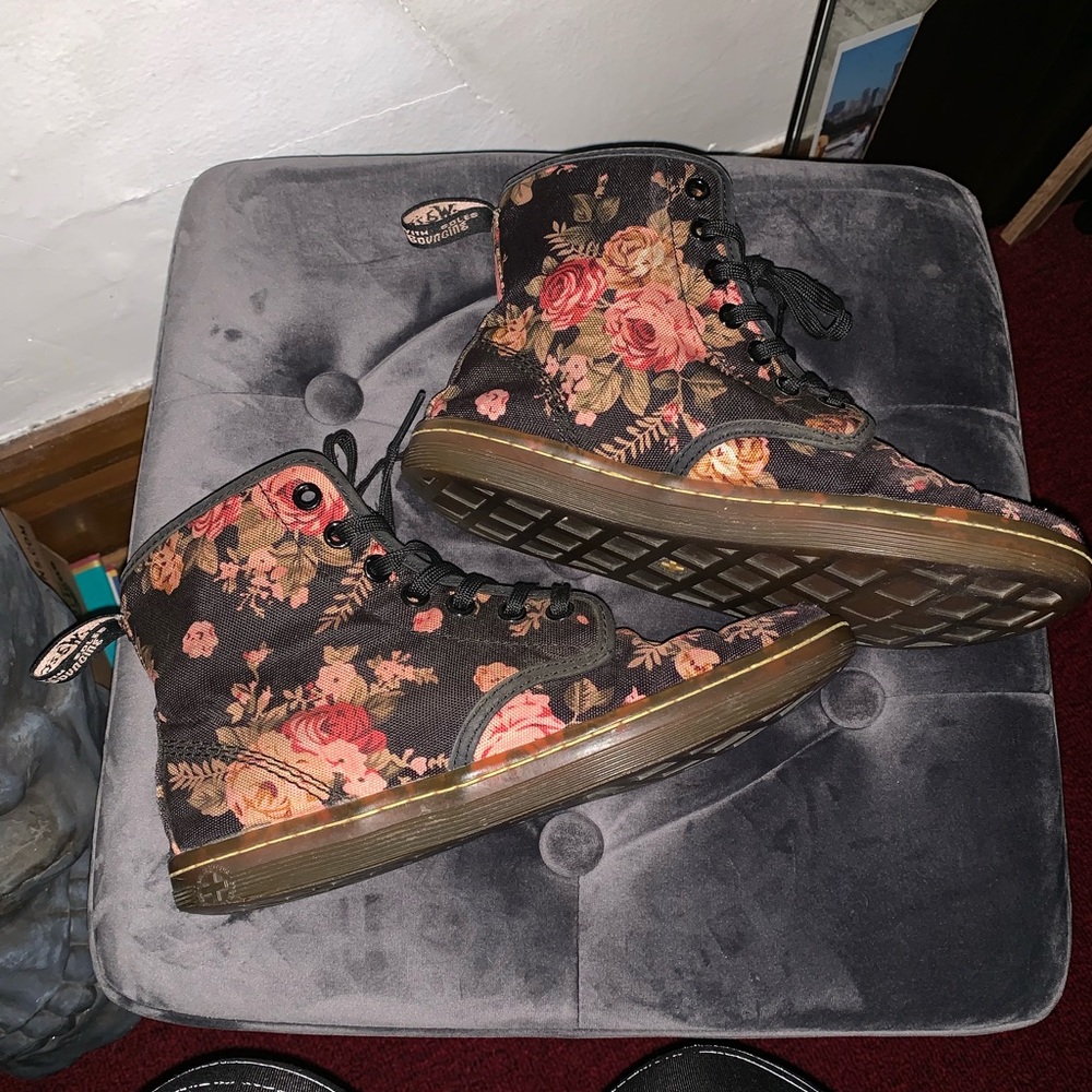Floral Doc martens